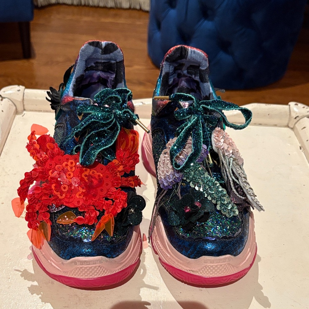 Irregular Choice Under the Sea Sequin Sneakers